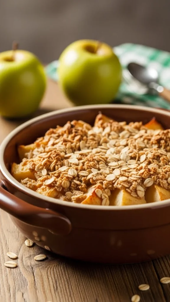 Apple Oat Bake Pudding