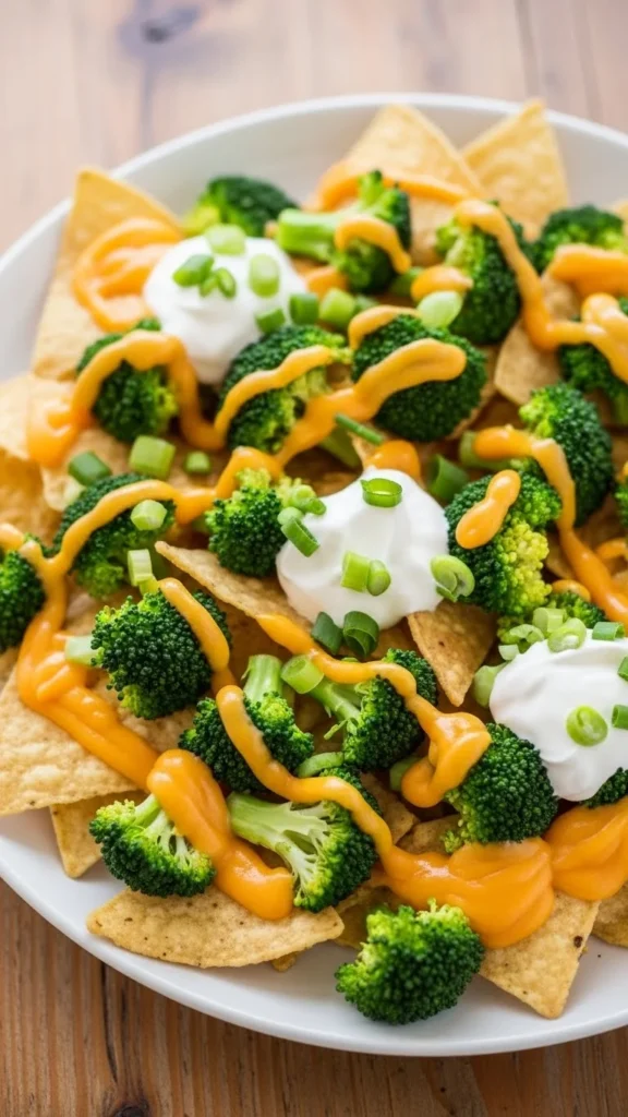 Broccoli Cheddar Nachos