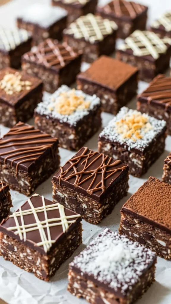 Chocolate Irish Coconut Squares