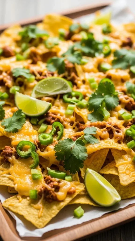 Cilantro Lime Veggie Nachos