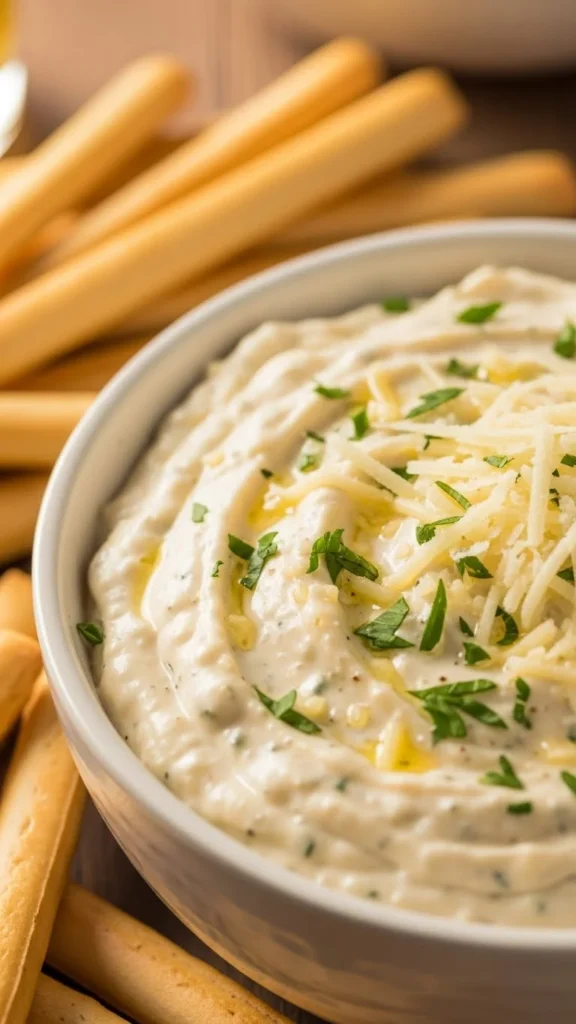 Creamy Garlic Parmesan Dip