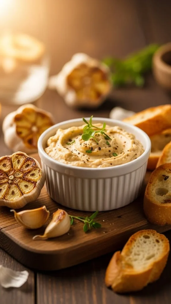 Creamy Roasted Garlic Dip