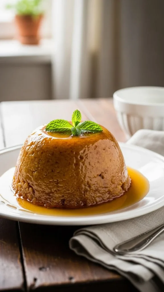 Golden Syrup Style Steamed Pudding