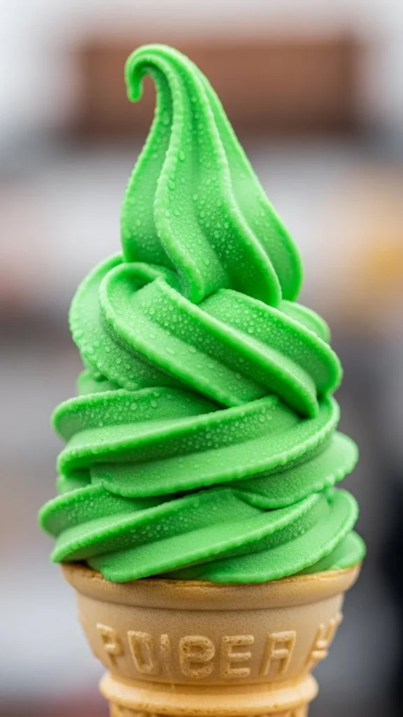 Green Swirl Soft Serve