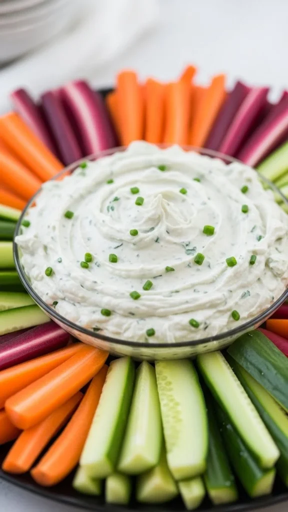 Herbed Cream Cheese Veggie Dip