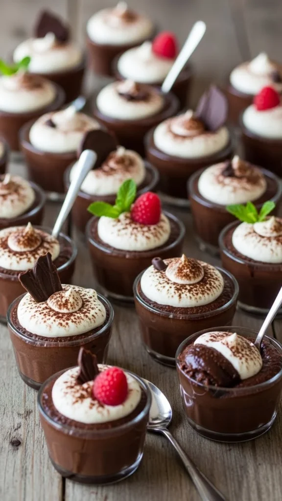 Irish Chocolate Pudding Cups