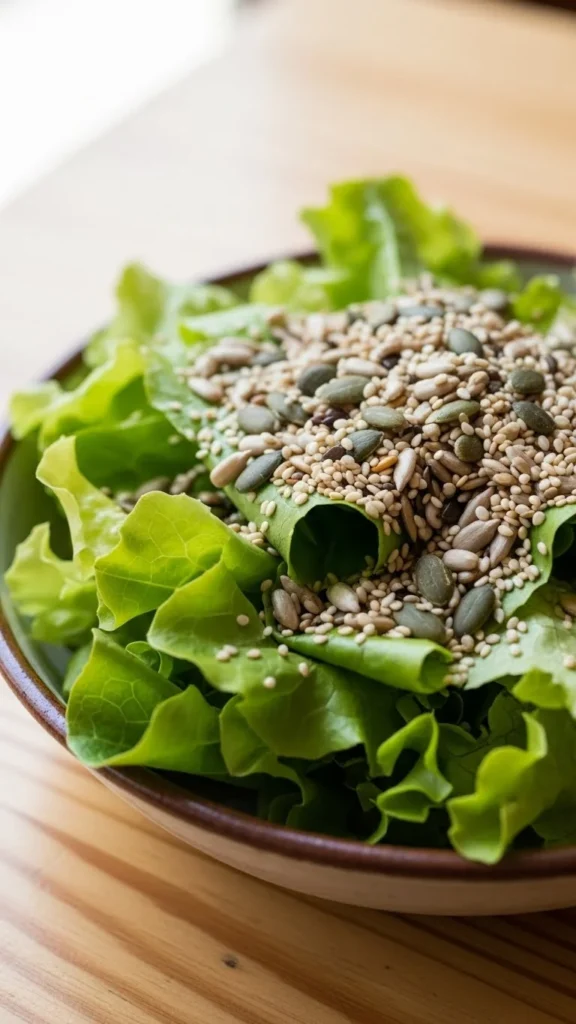 Lettuce with Seed Sprinkle