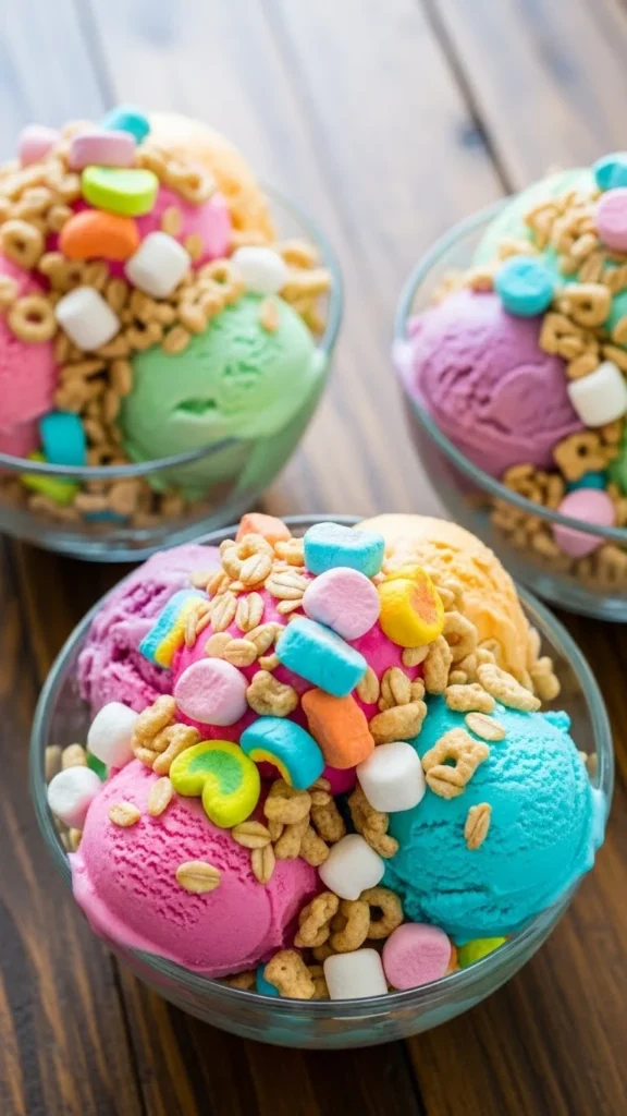 Lucky Charms Ice Cream Bowls