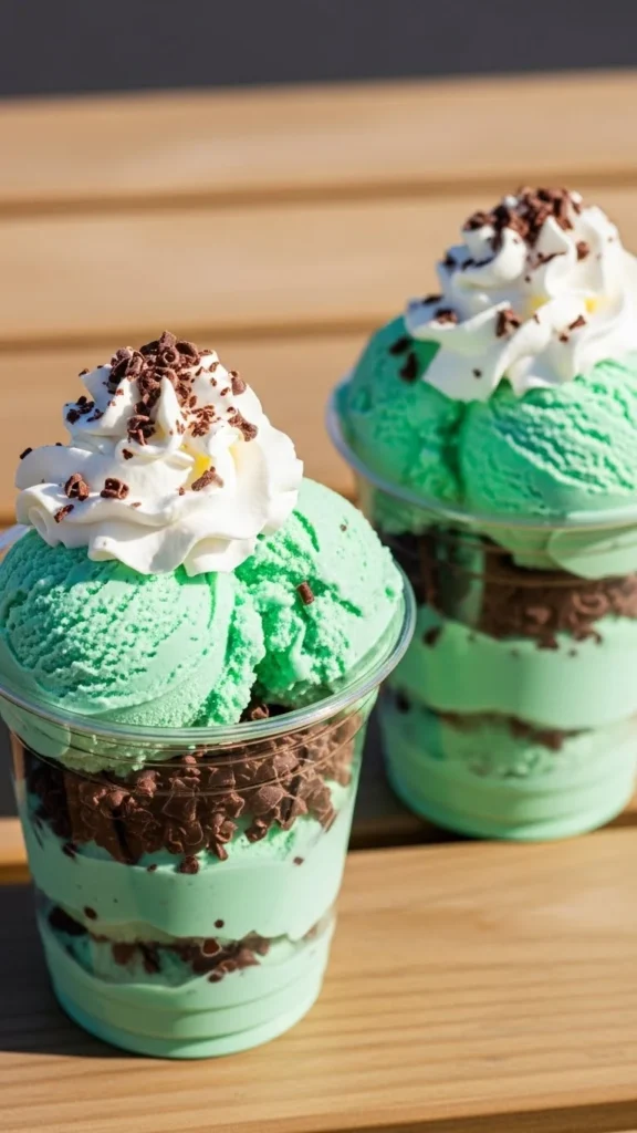 Mint Chip Scoop Cups