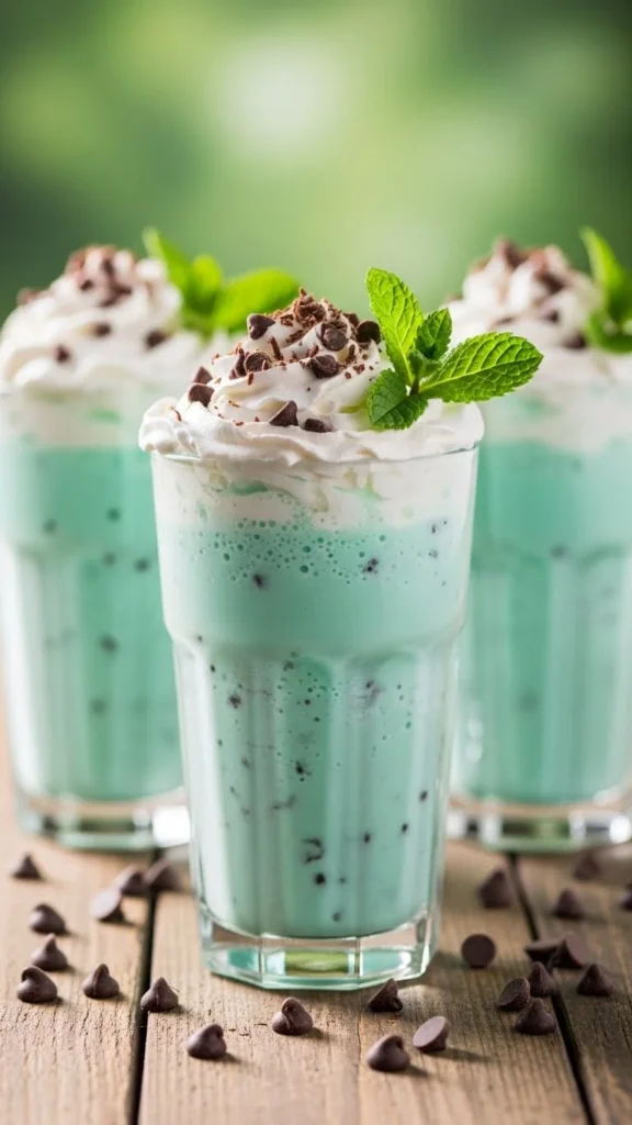 Mint Chocolate Chip Floats