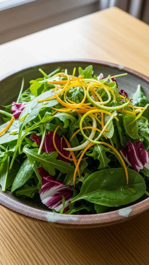 Mixed Greens with Citrus Zest