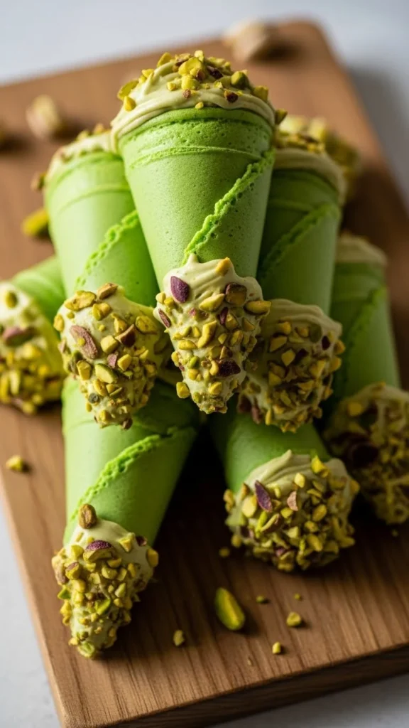 Pistachio Party Cones
