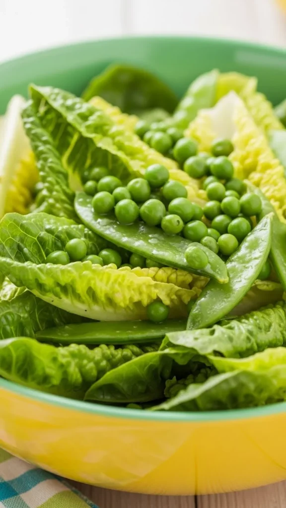 Romaine and Pea Crunch