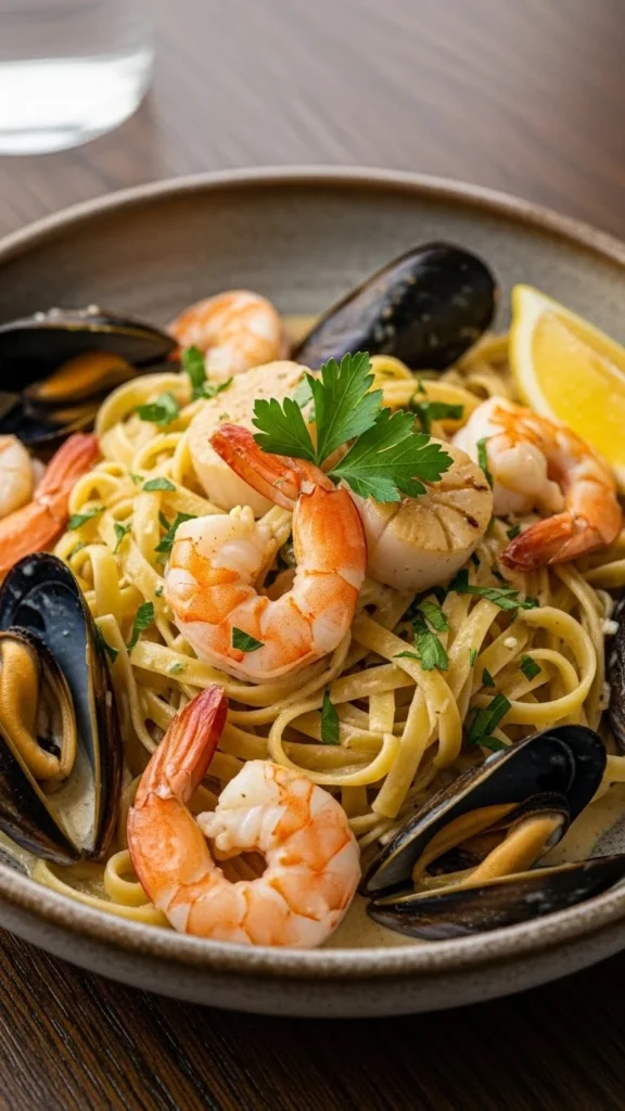 Simple Creamy Prawn Pasta