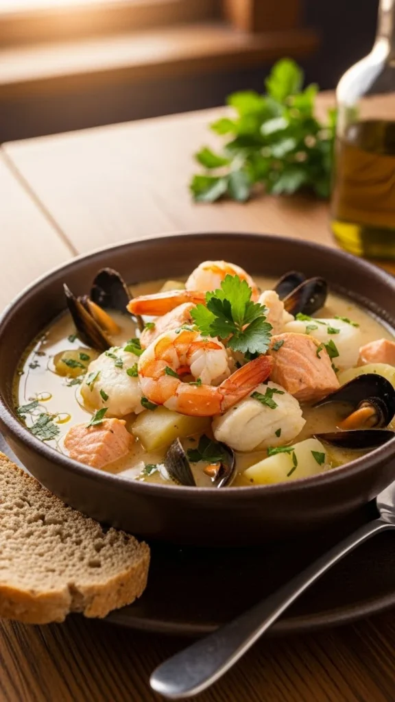 Simple Irish Seafood Chowder