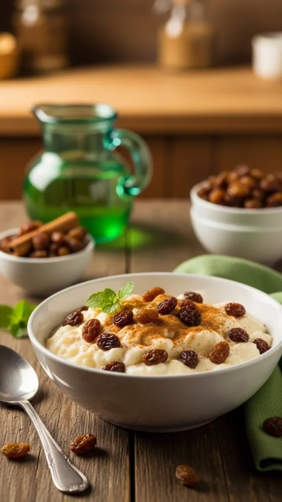 Soft Raisin Milk Pudding