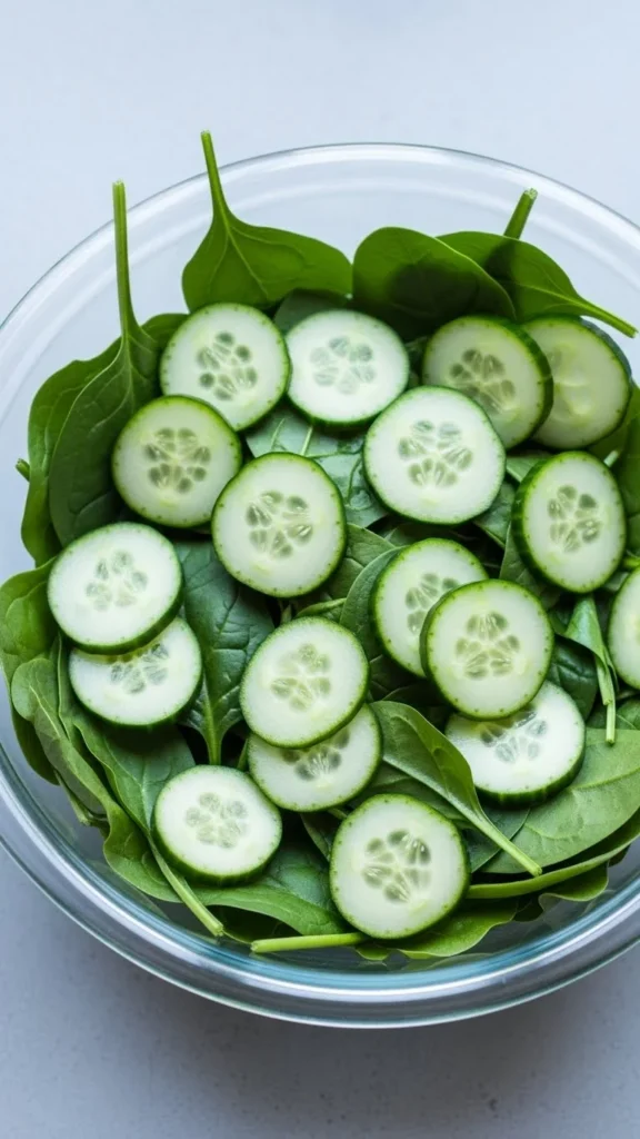 Spinach and Cucumber Chill Bowl
