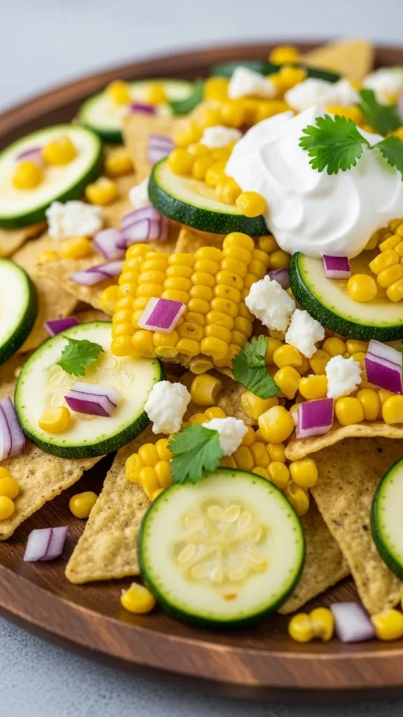 Zucchini Corn Nachos