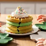 23 Fluffy St. Patrick’s Day Waffles Kids Go Crazy For