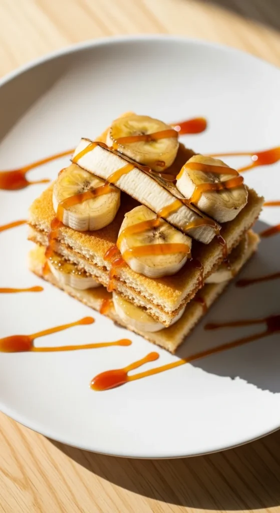 Caramel Banana Slice