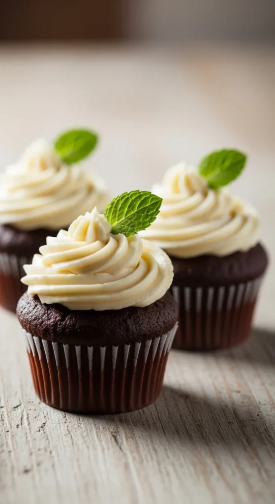 Chocolate Cupcakes with Cream-Style Frosting