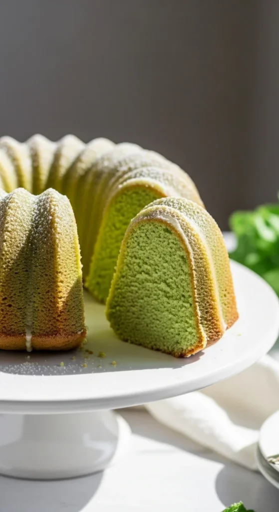 Classic Green Vanilla Bundt Cake