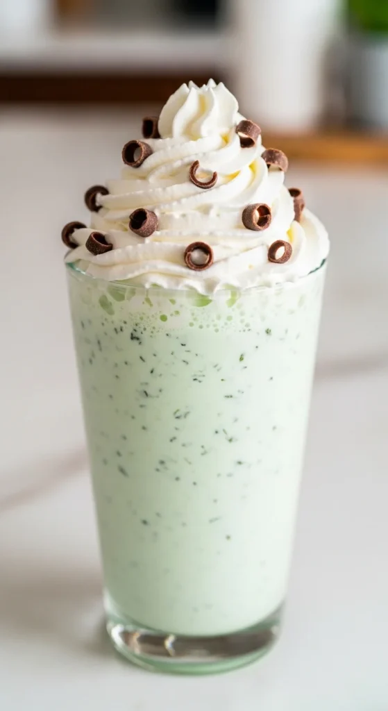 Classic Mint Ice Cream Milkshake
