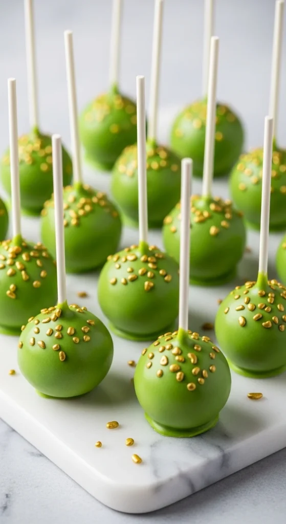 Gold Sprinkle Cake Pops