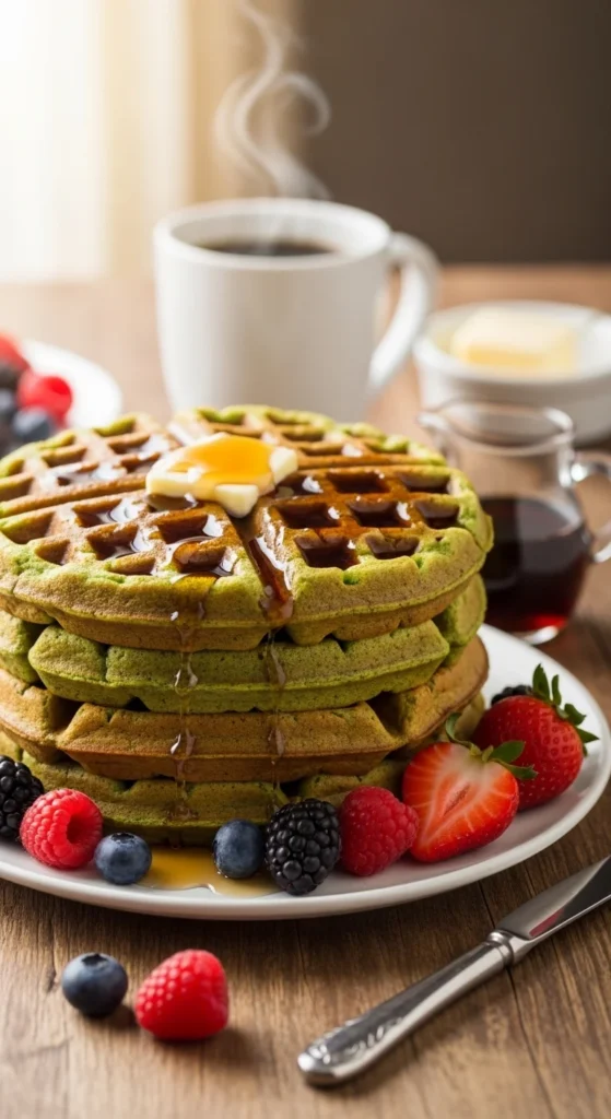 Green Pancake-Waffle Hybrid