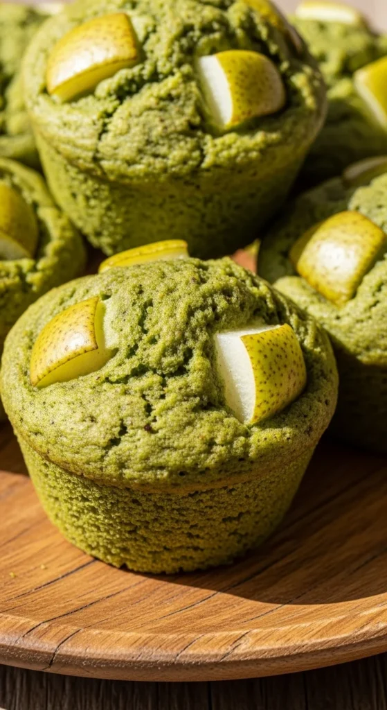 Green Pear Spice Muffins