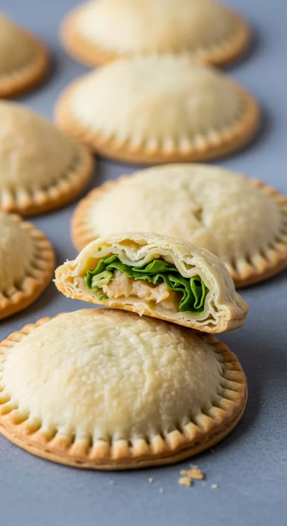 Green Pesto Chicken Hand Pies