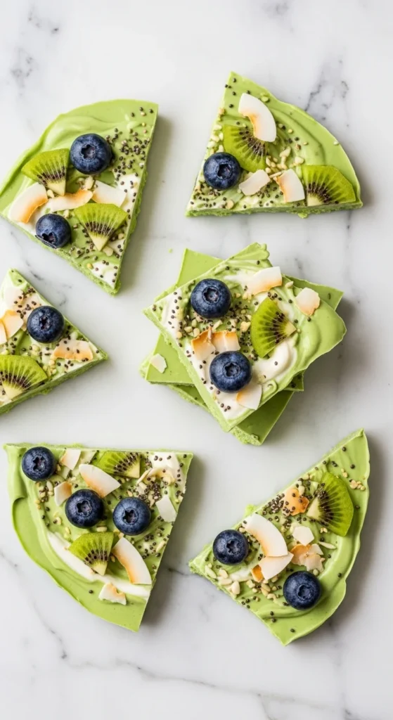 Green Yogurt Bark Pieces