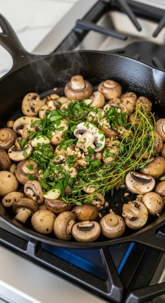 Herbed Breakfast Mushrooms