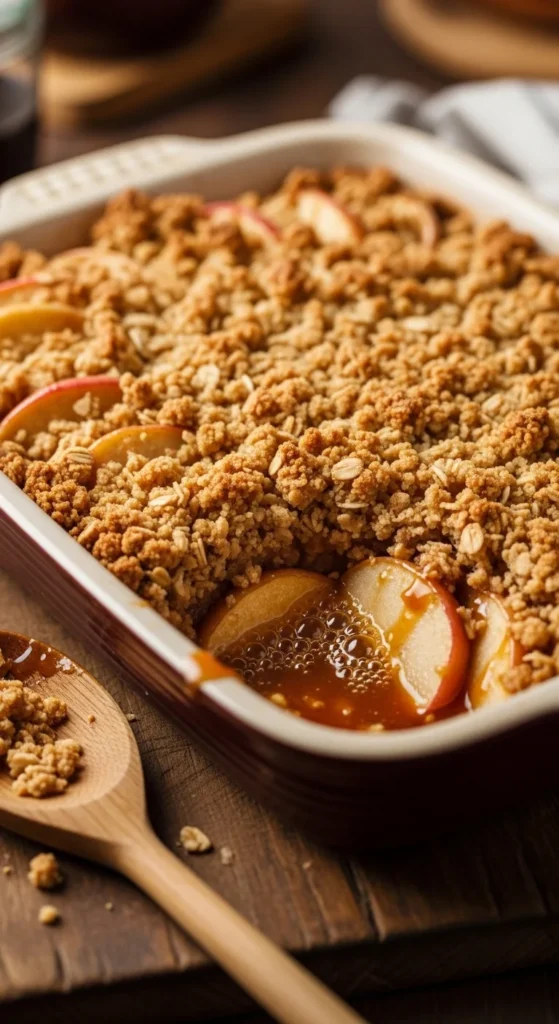 Irish Caramel Apple Crumble