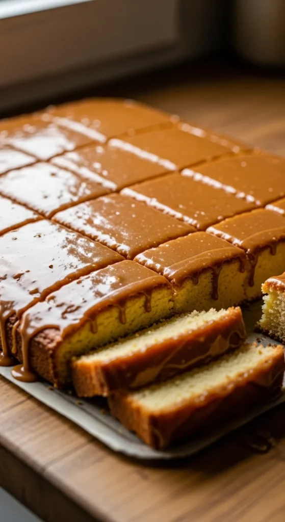 Irish Caramel Sheet Cake