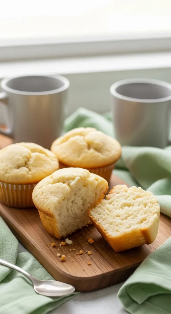 Irish Cream-Style Vanilla Muffins (No Liqueur)