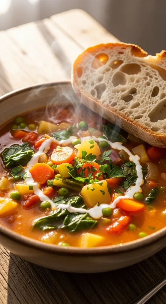 Light Morning Vegetable Soup