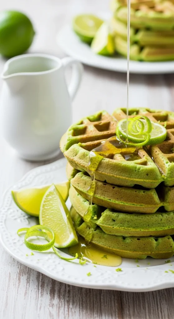 Lime Zest Holiday Waffles