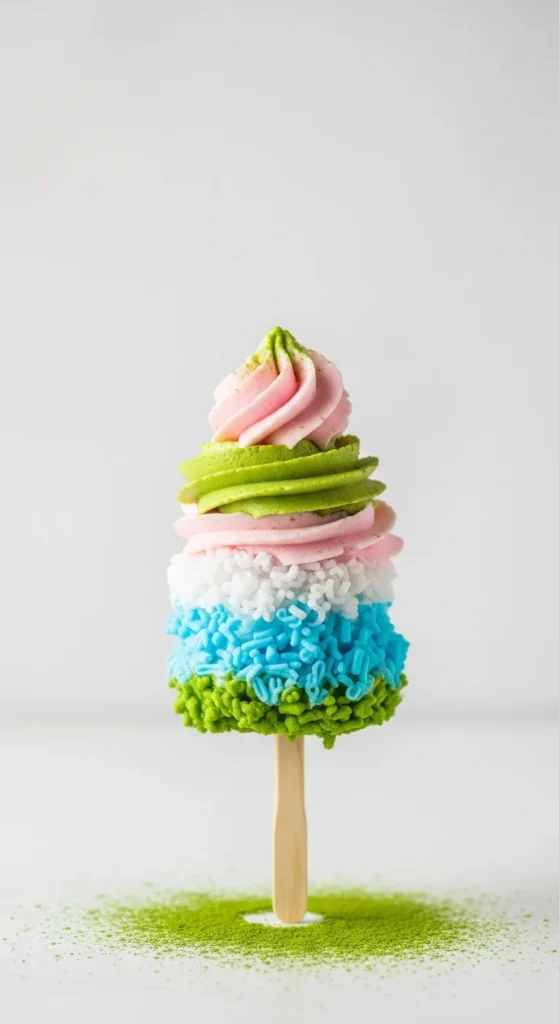 Matcha Coconut Snow Pop