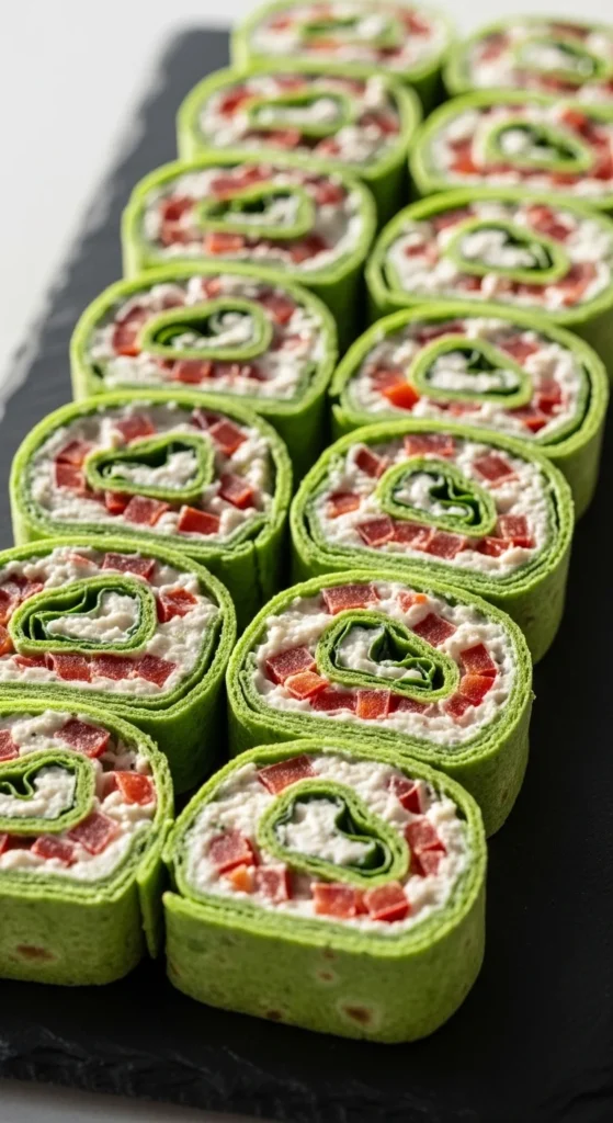 Mini Spinach Wrap Pinwheels