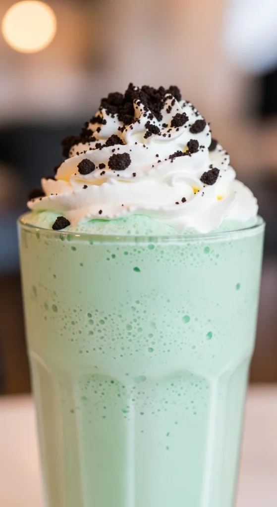 Mint Chocolate Crumb Shake
