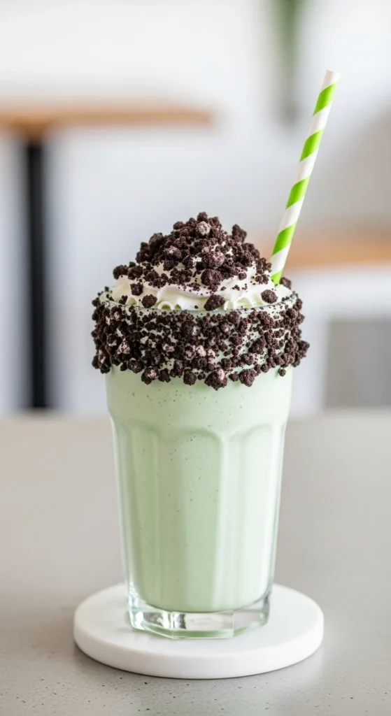 Mint Cookie Crumb Shake