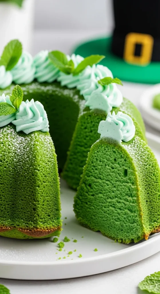 Mint Yogurt Bundt Cake