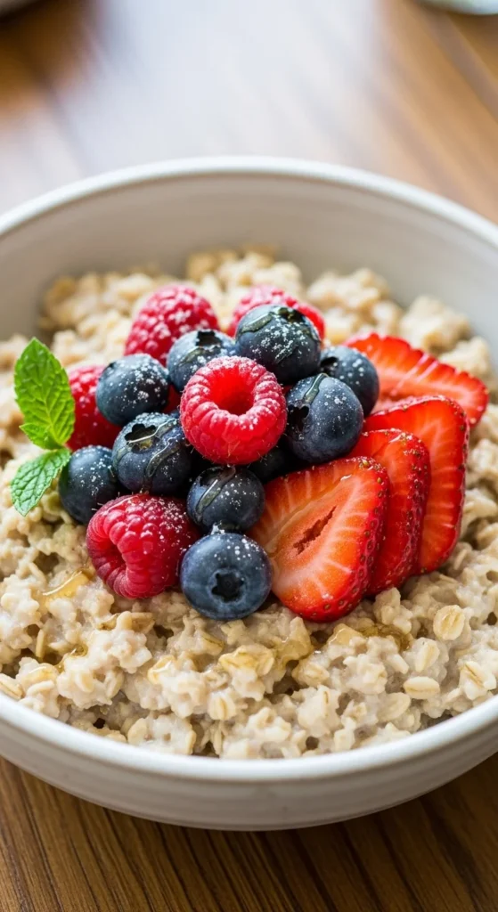 Oats with Seasonal Fruit