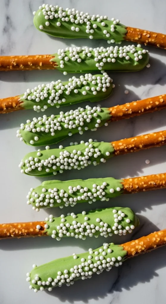Pearl Sprinkle Pretzel Rods