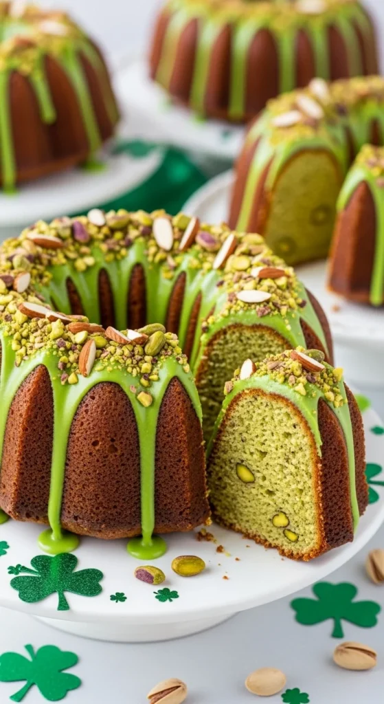 Pistachio Almond Bundt Cake