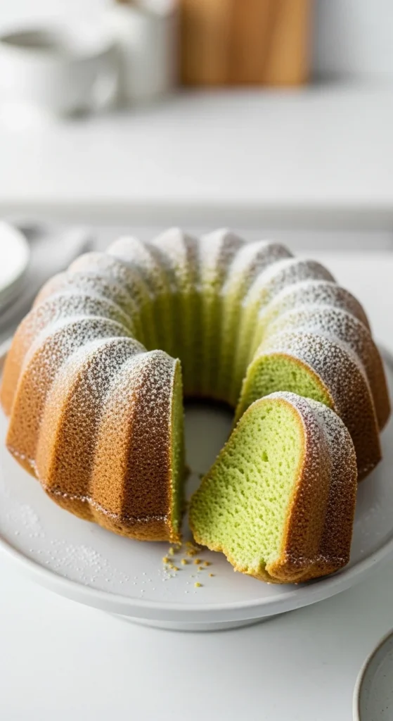 Pistachio Pudding Bundt Cake