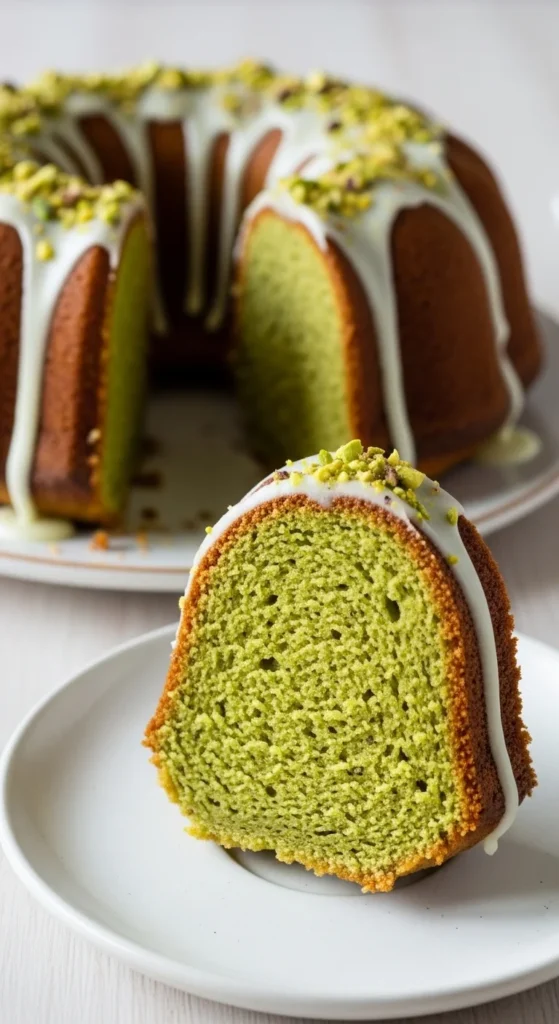 Pistachio Sour Cream Bundt Cake