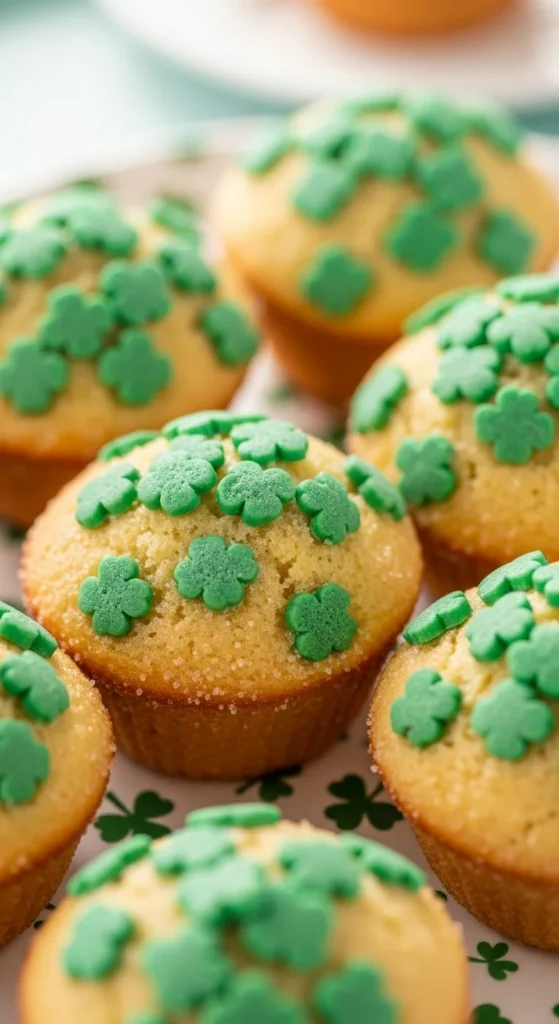 Shamrock Sugar Muffins