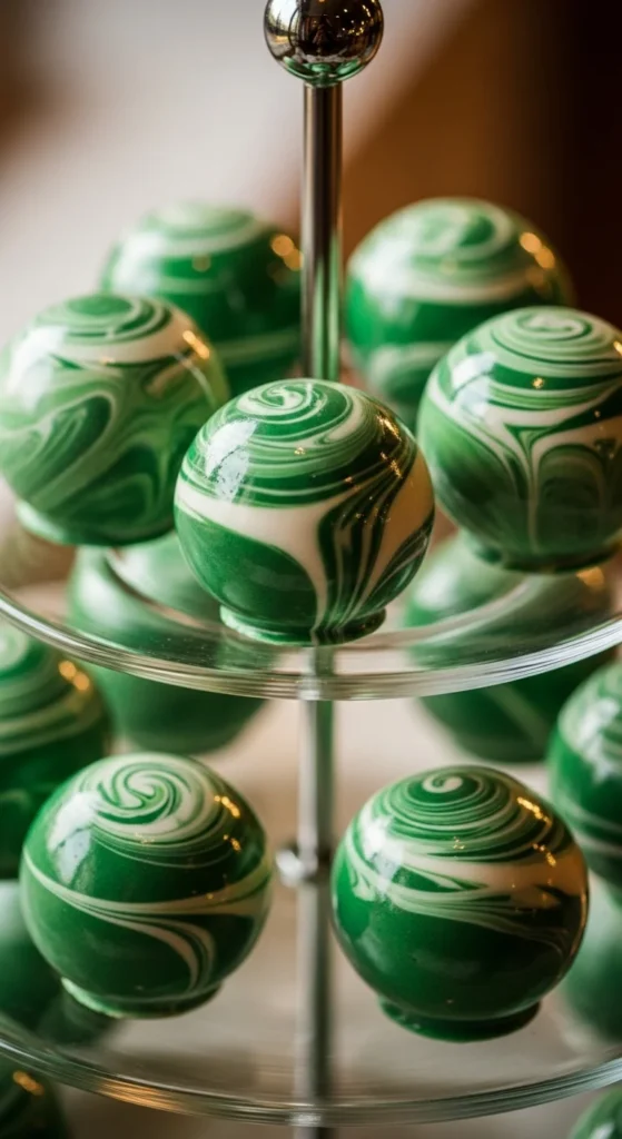 Shamrock Swirl Cake Pops
